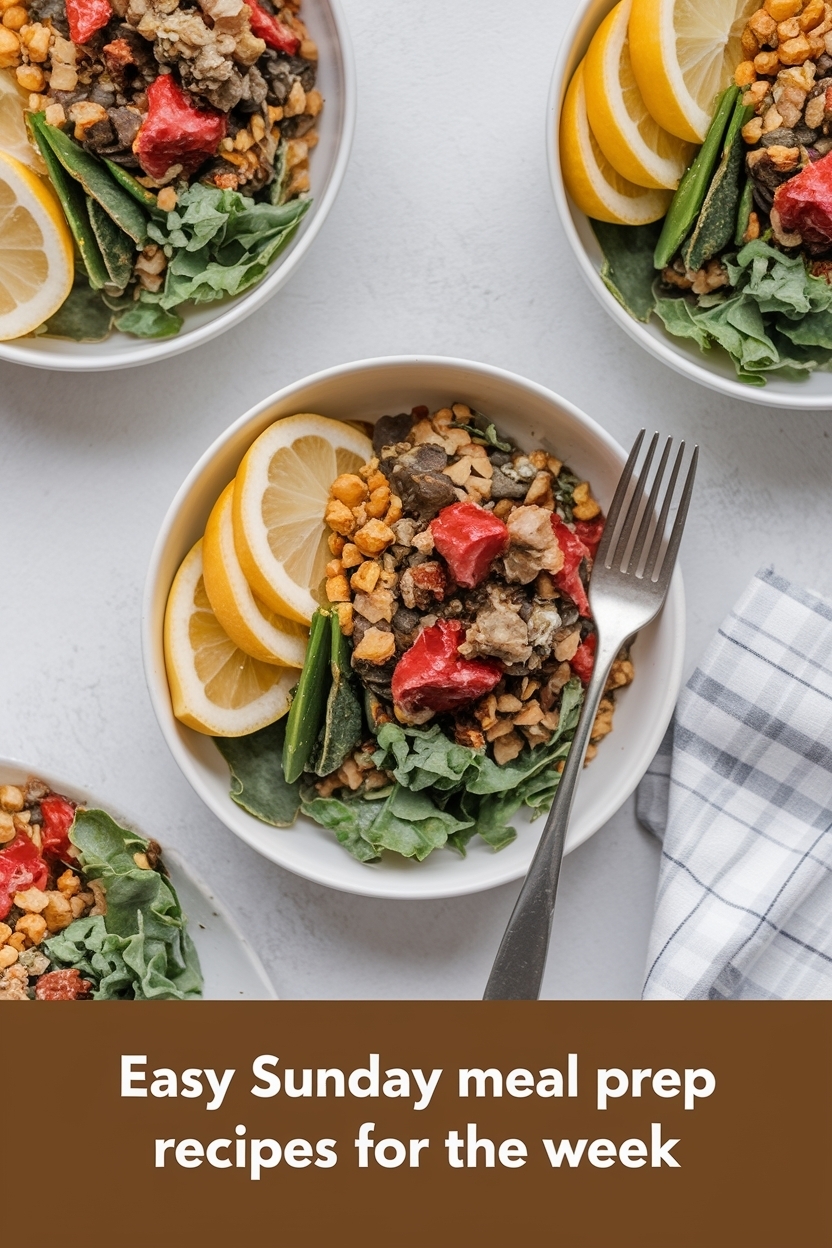 sunday meal prep recipes for the week