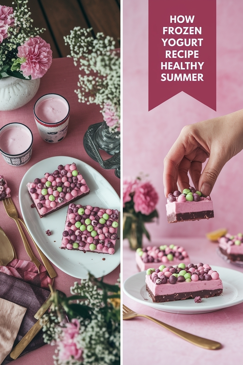 frozen yogurt bark recipe healthy summer