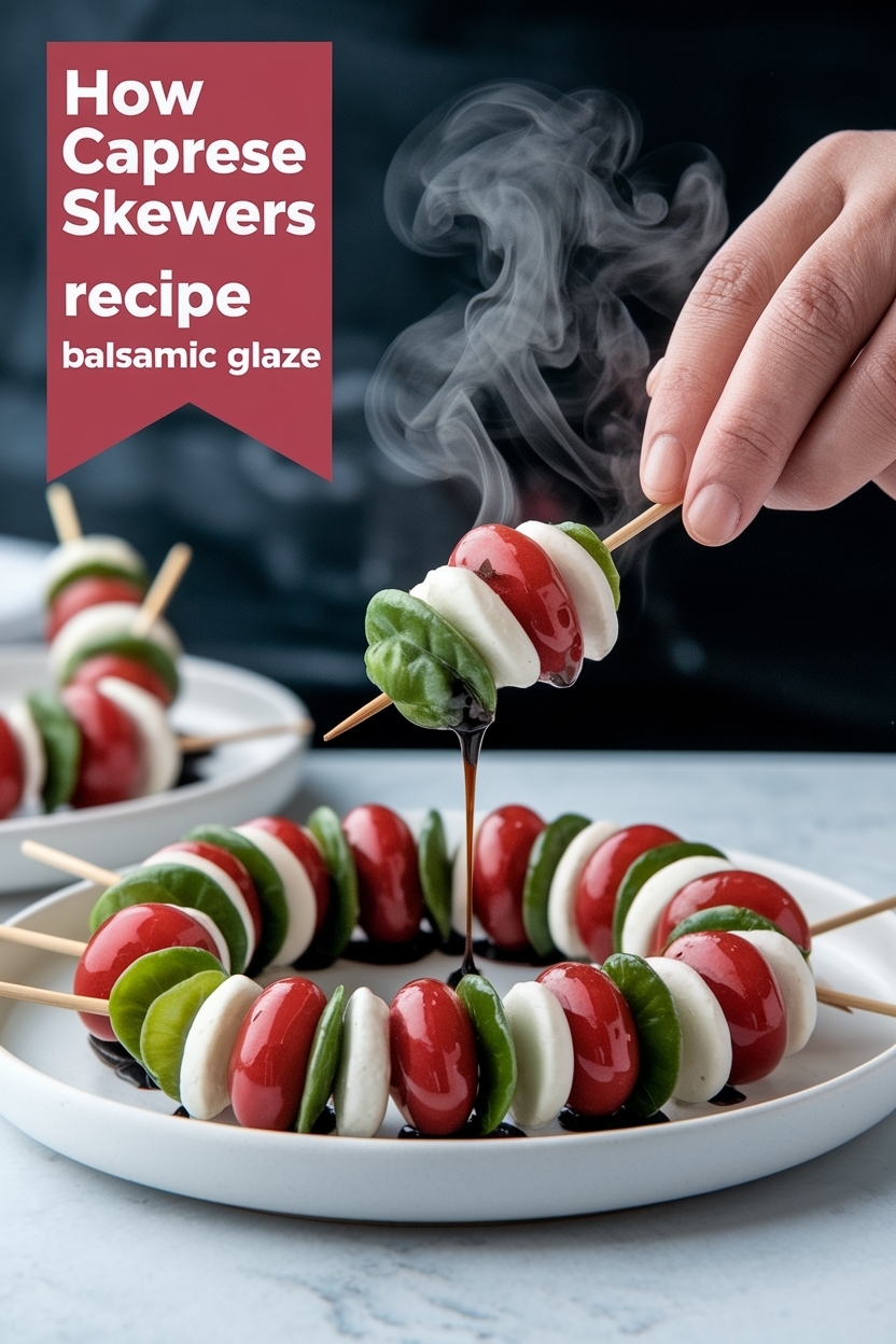 caprese skewers recipe balsamic glaze