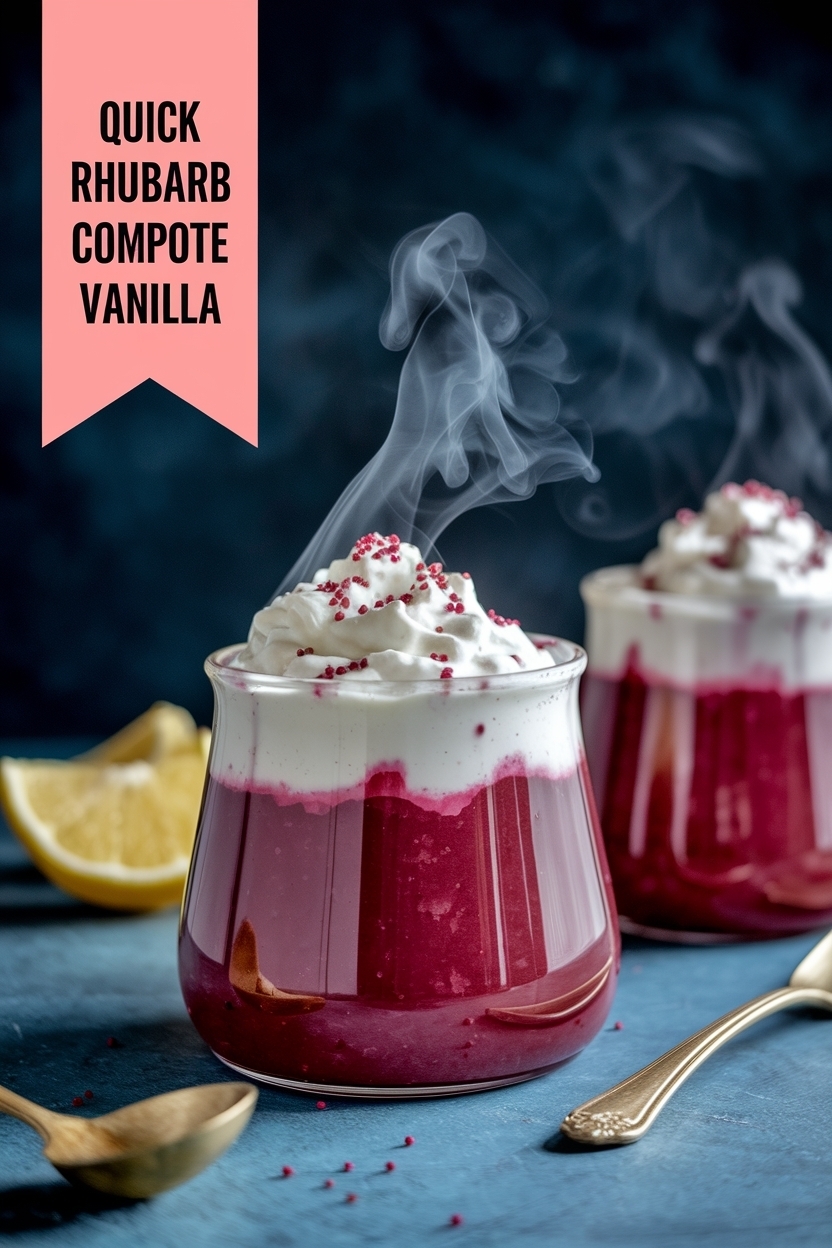 rhubarb compote vanilla