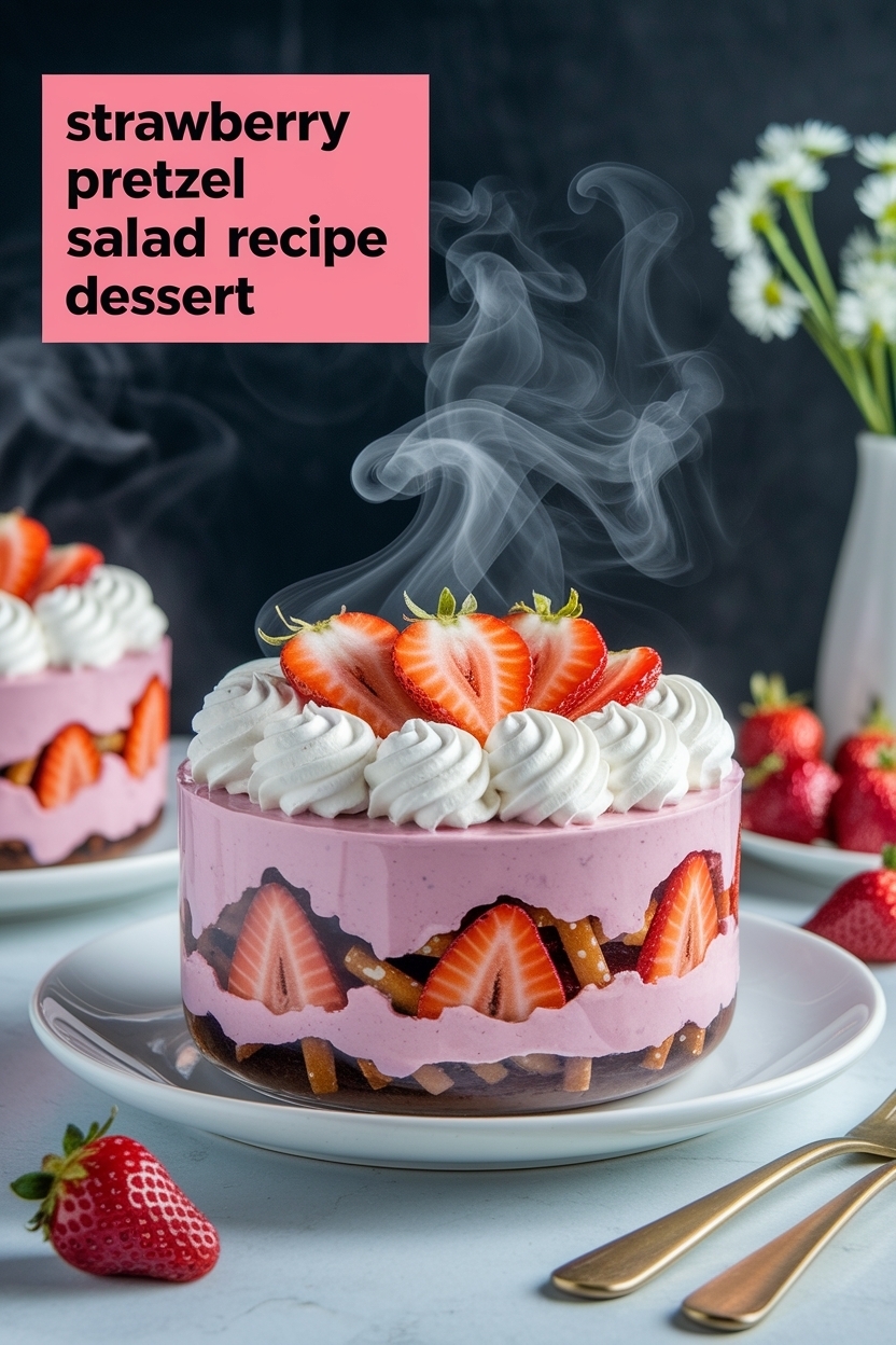 strawberry pretzel salad recipe dessert