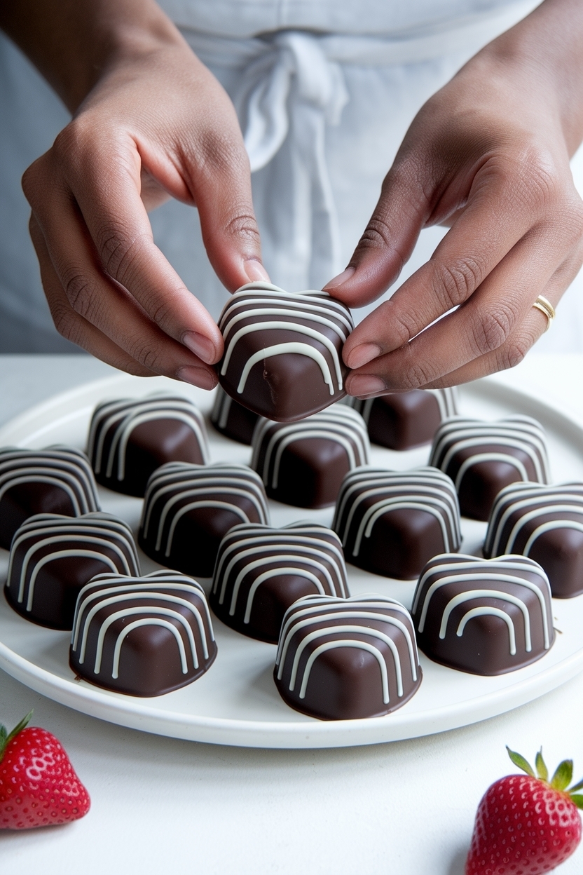 chocolate covered strawberry hearts easy