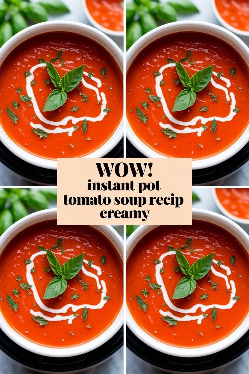 instant pot tomato soup recipe creamy