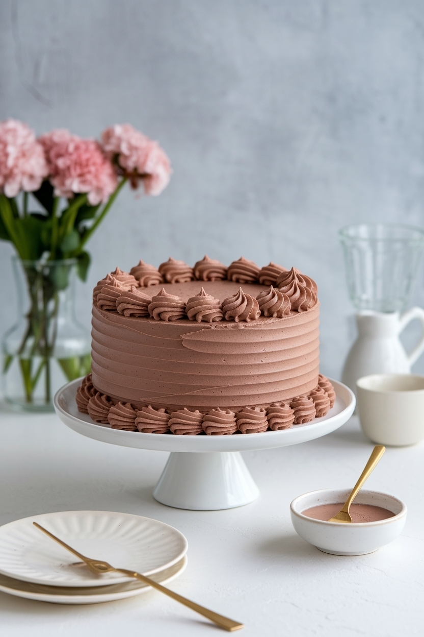 chocolate buttercream graduation cake