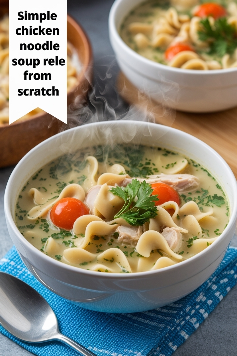 chicken noodle soup recipe from scratch