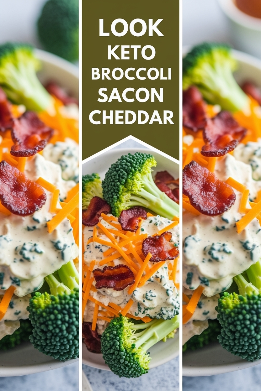 keto broccoli salad bacon cheddar