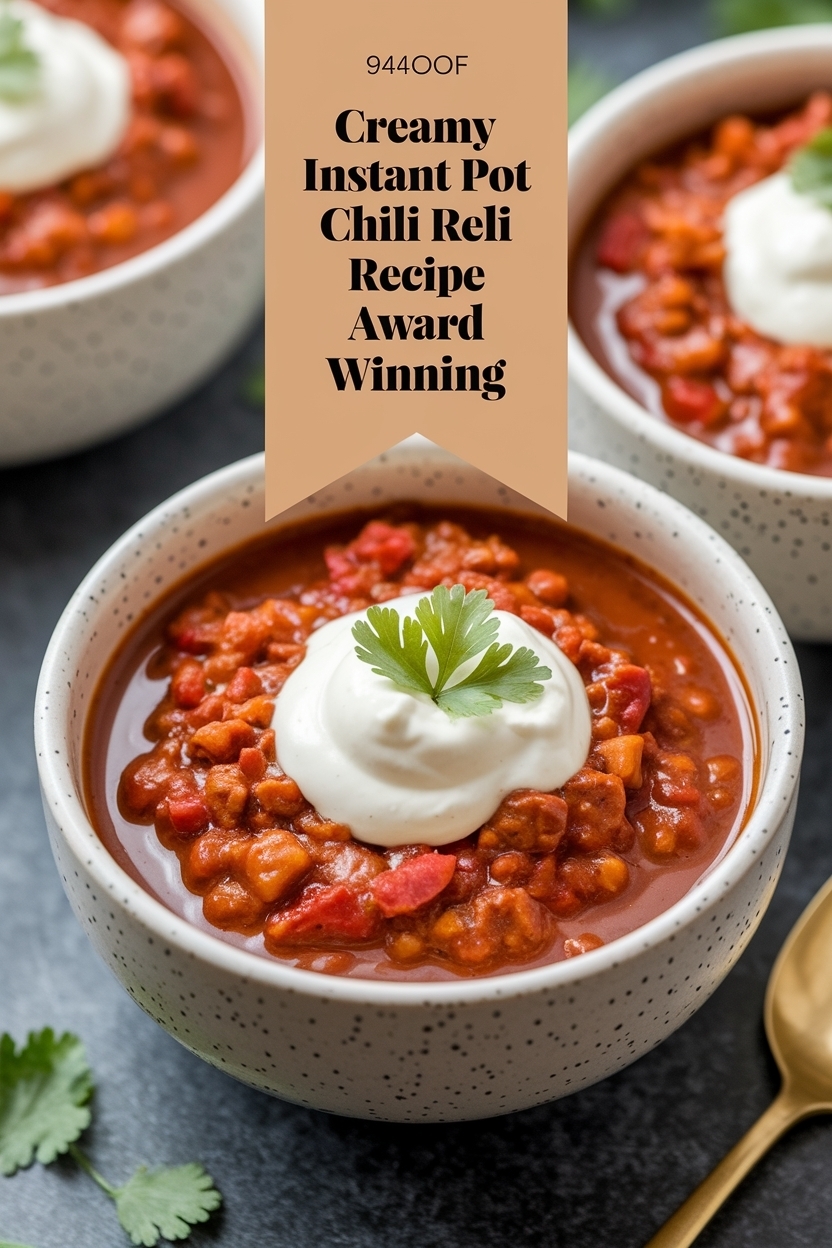 instant pot chili recipe award winning