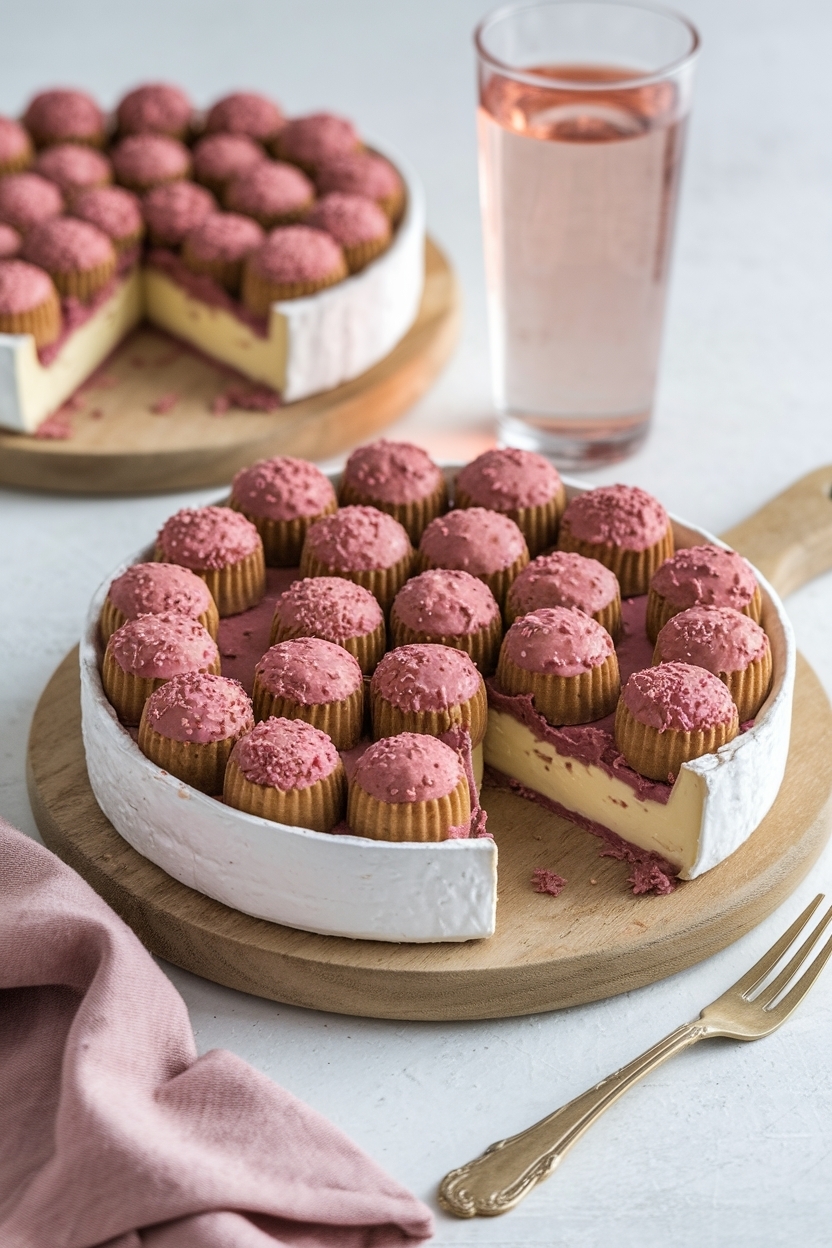 baked brie board with rosé galentines