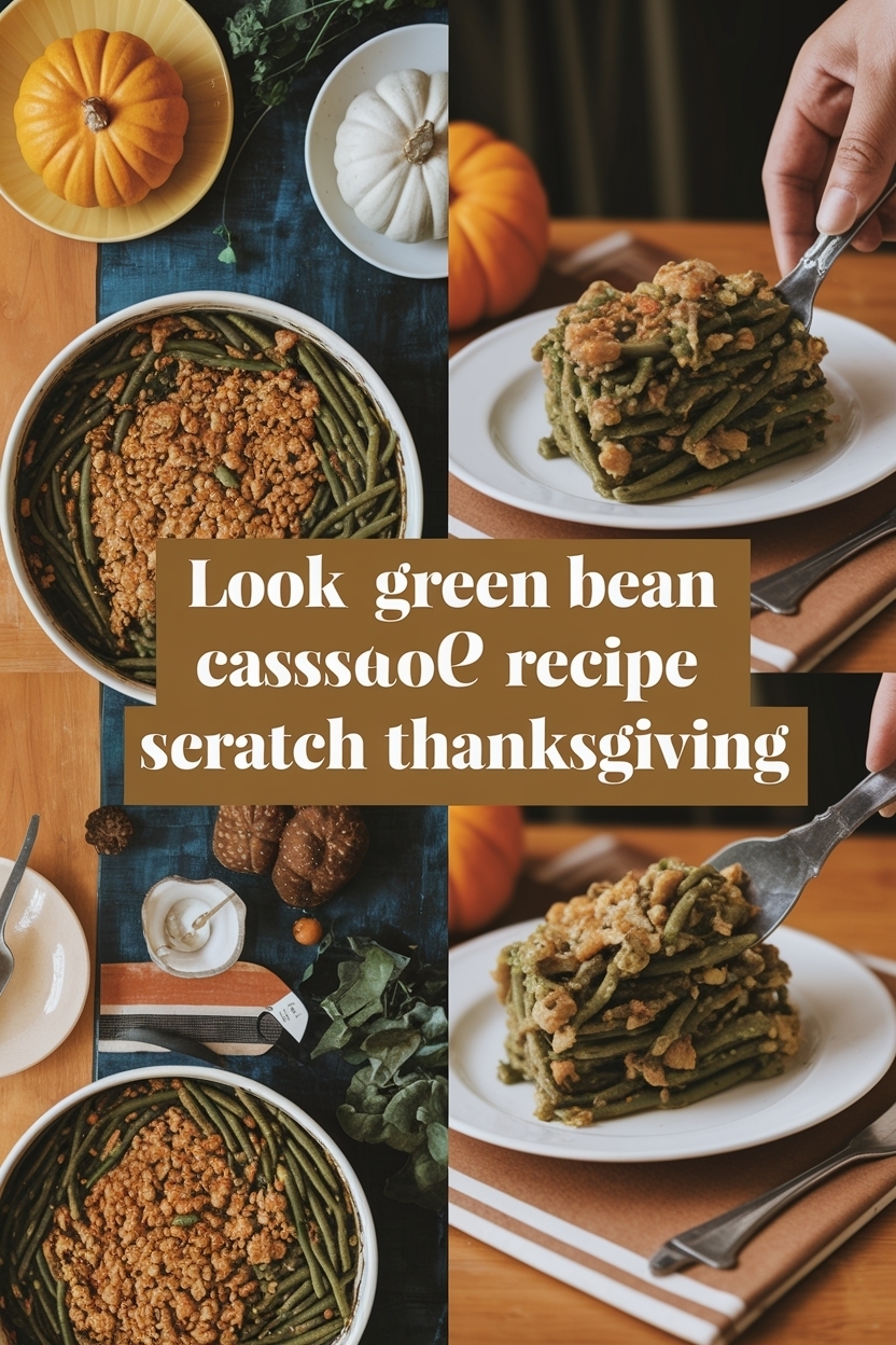 green bean casserole recipe from scratch