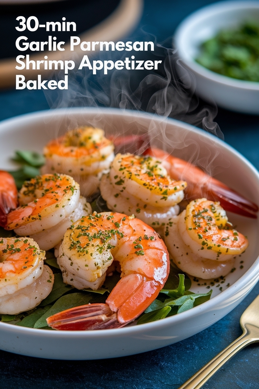 garlic parmesan shrimp appetizer baked
