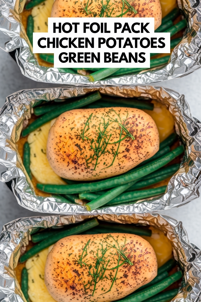 foil pack chicken potatoes green beans