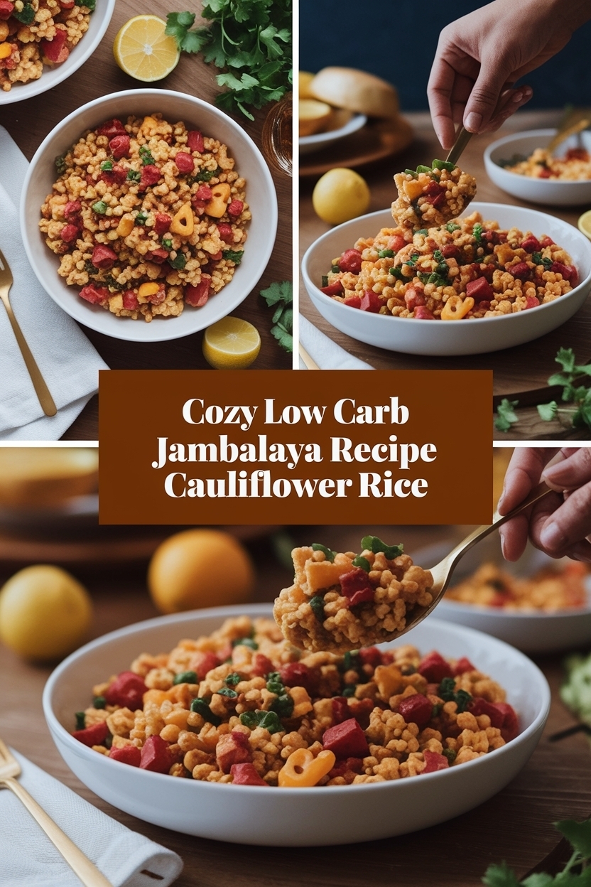 low carb jambalaya recipe cauliflower rice
