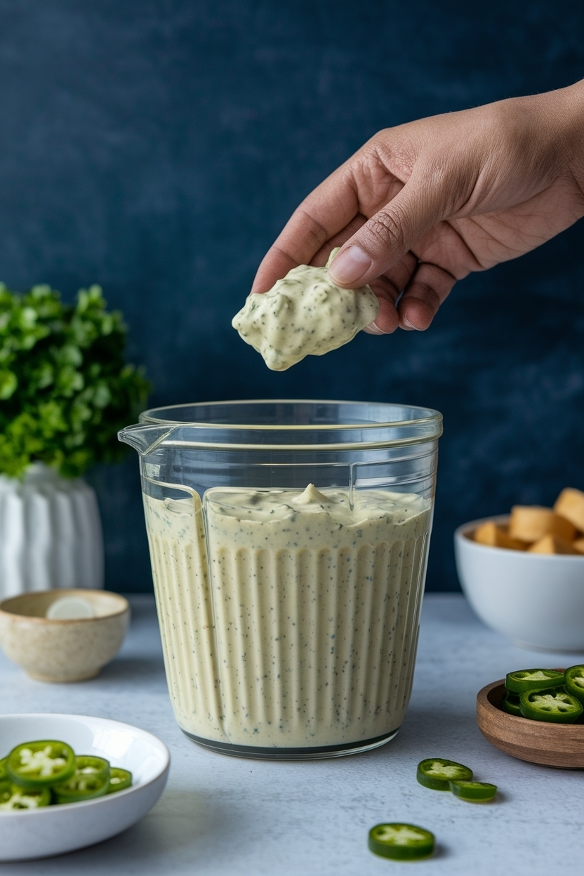 chuy's creamy jalapeño dip copycat blender