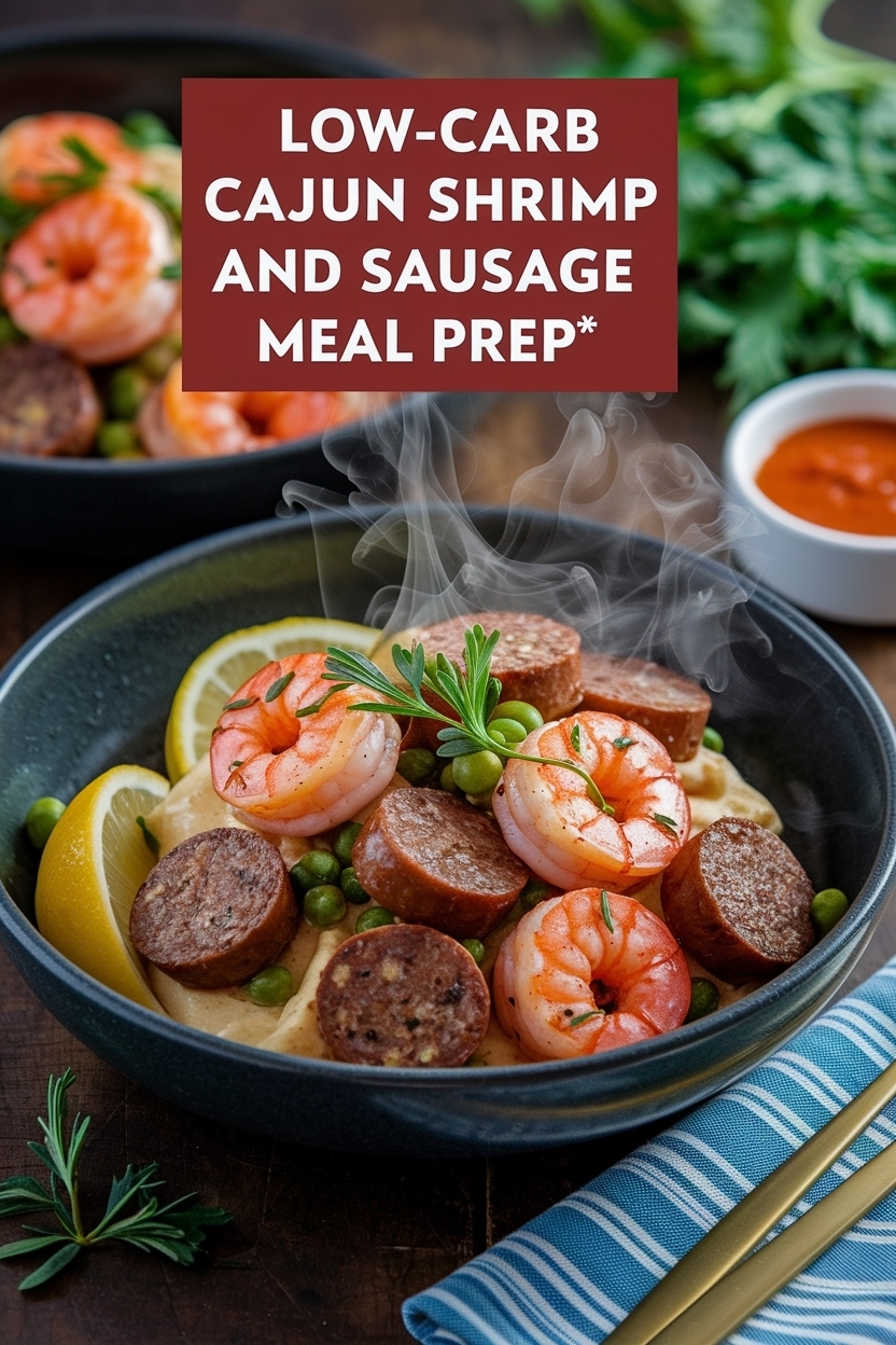 cajun shrimp and sausage meal prep