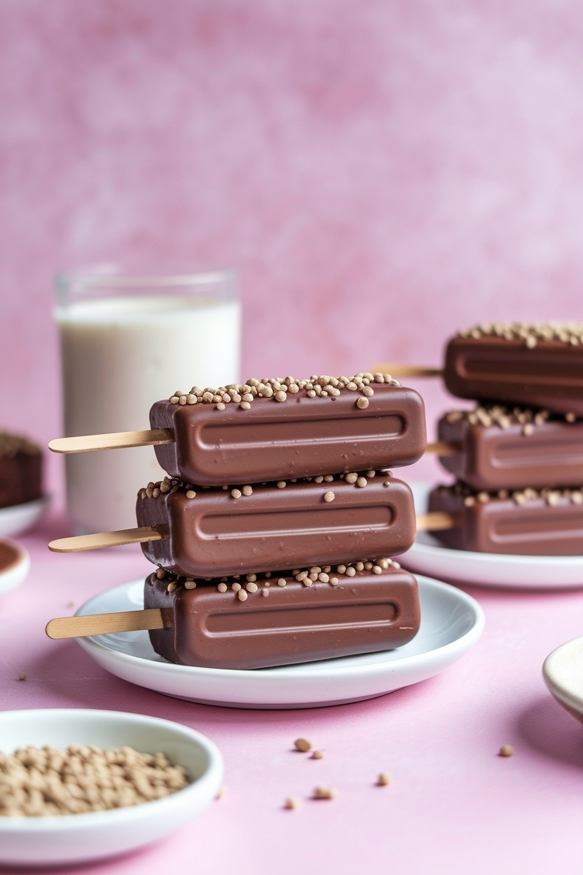 chocolate covered banana popsicles recipe healthy