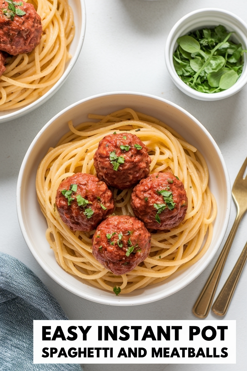 instant pot spaghetti and meatballs