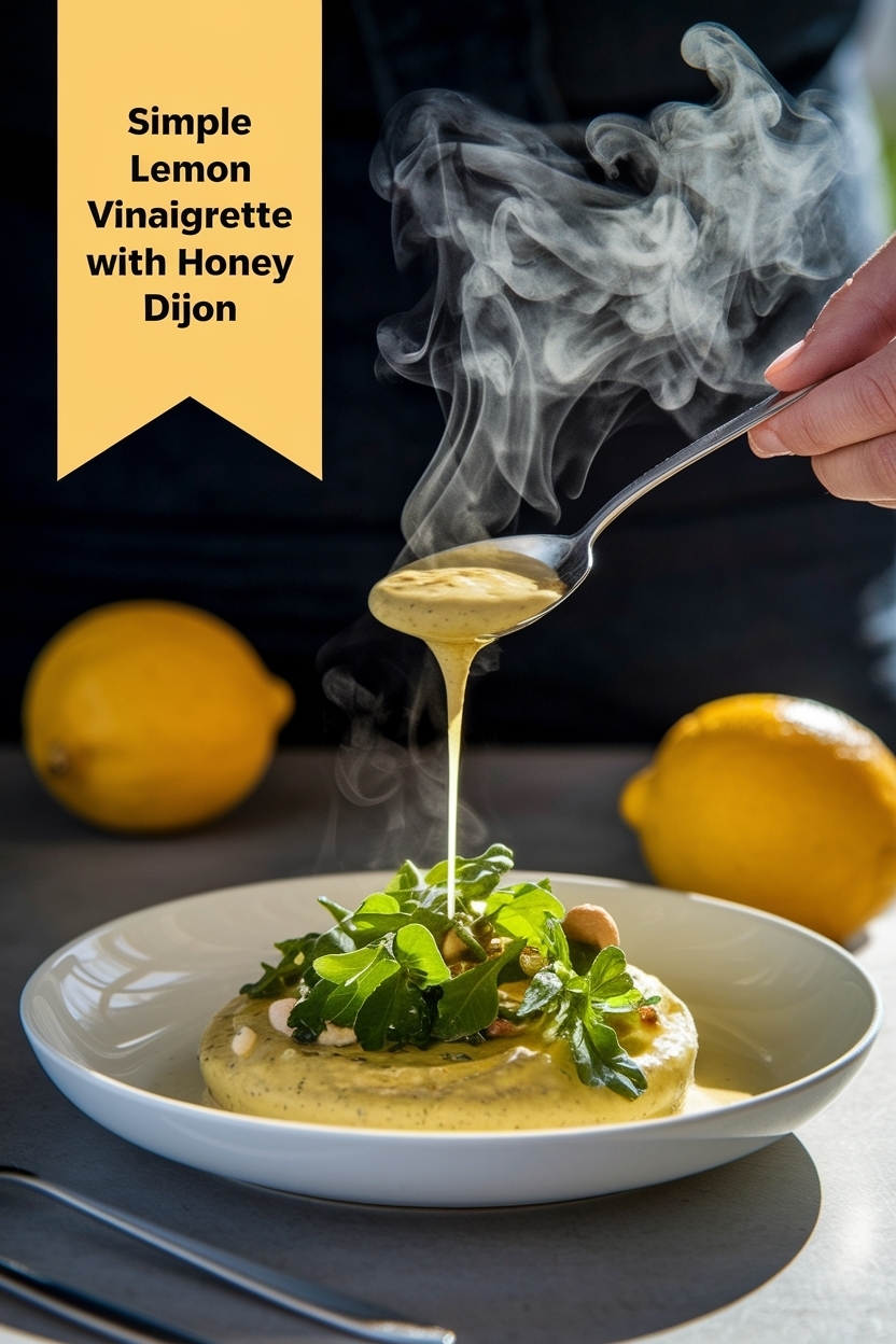 lemon vinaigrette with honey dijon
