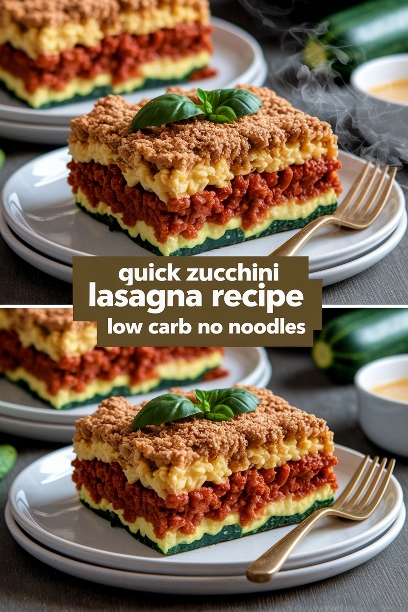zucchini lasagna recipe low carb no noodles