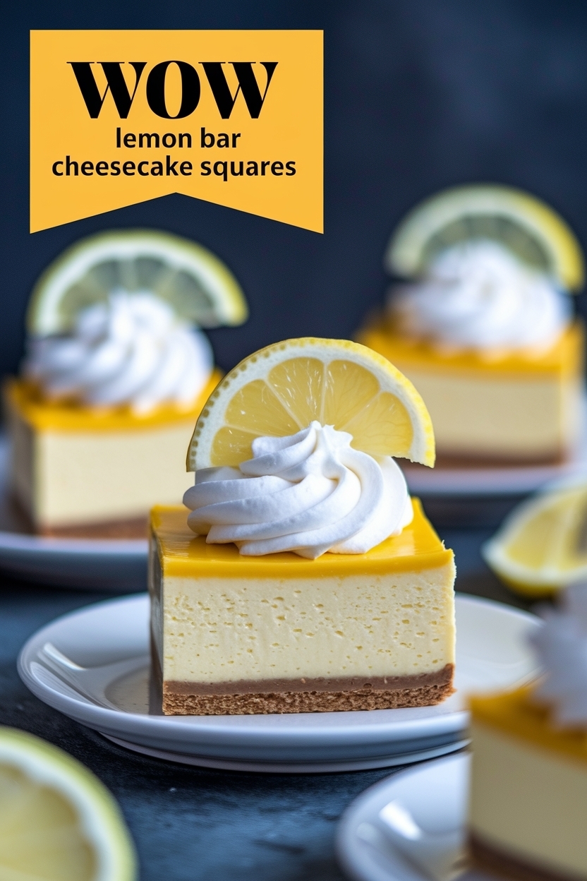 lemon bar cheesecake squares