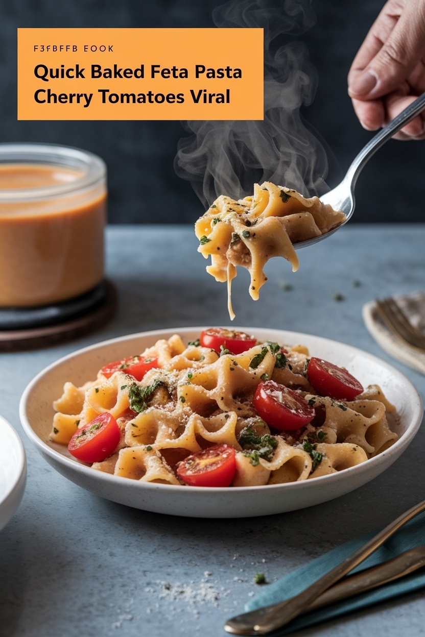 baked feta pasta cherry tomatoes viral