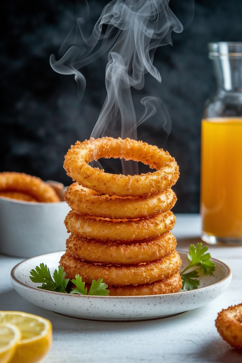 air fryer onion rings recipe crispy