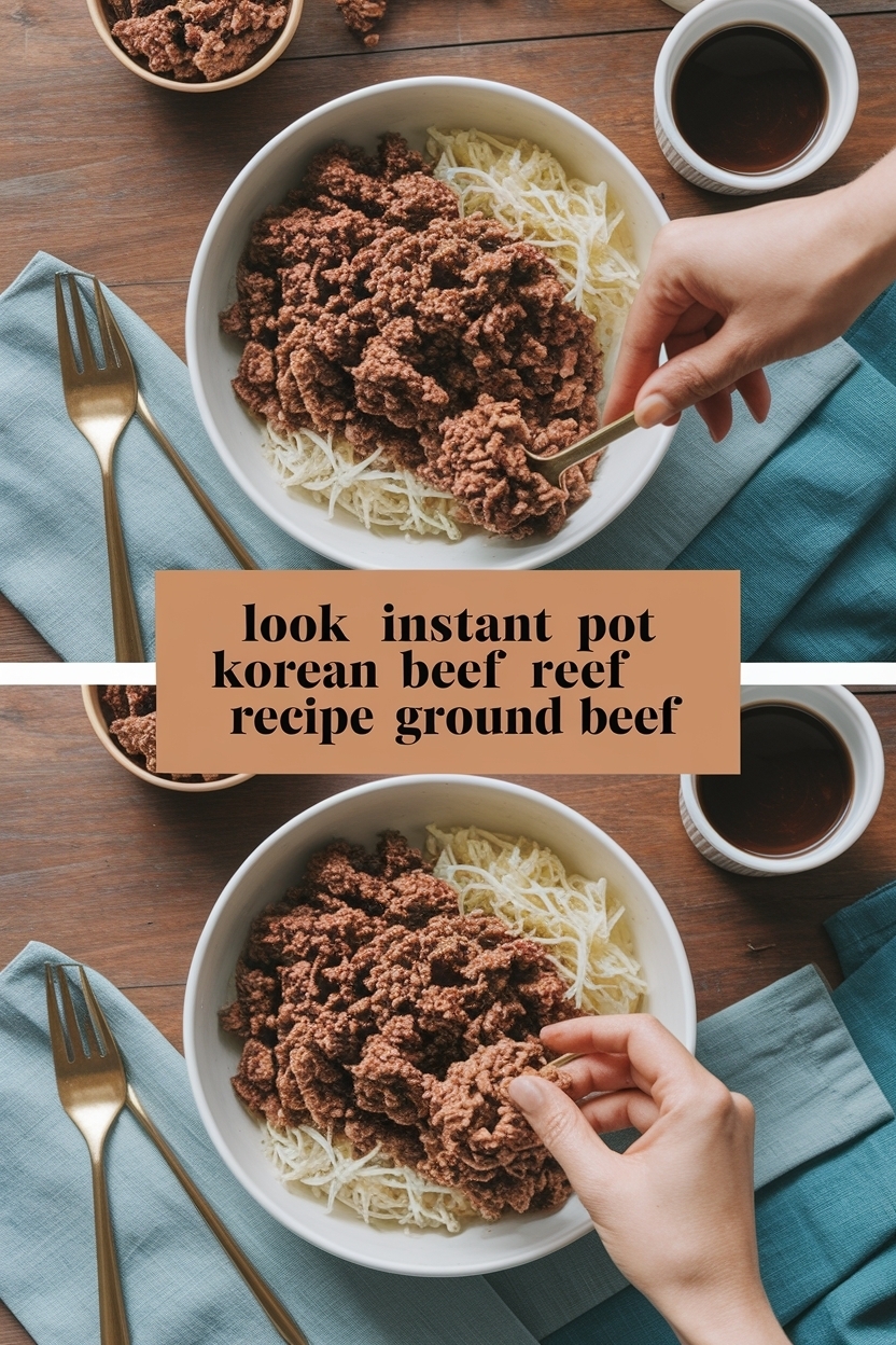 instant pot korean beef recipe ground beef