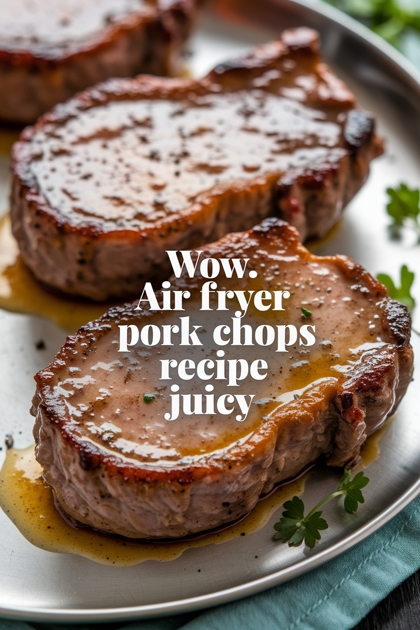 air fryer pork chops recipe juicy