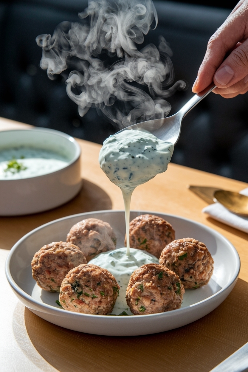 greek meatballs recipe tzatziki sauce