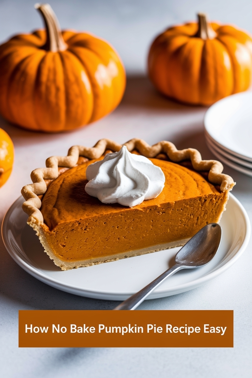 no bake pumpkin pie recipe easy