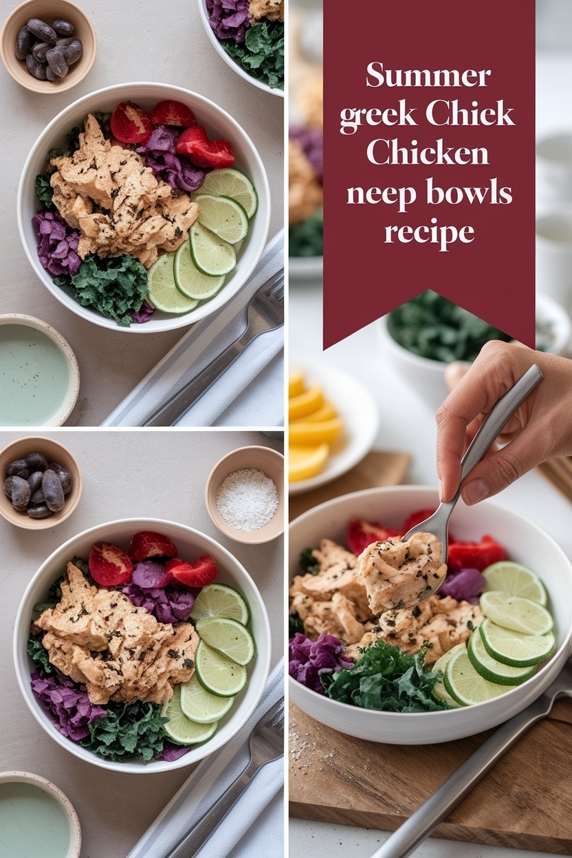 greek chicken meal prep bowls recipe