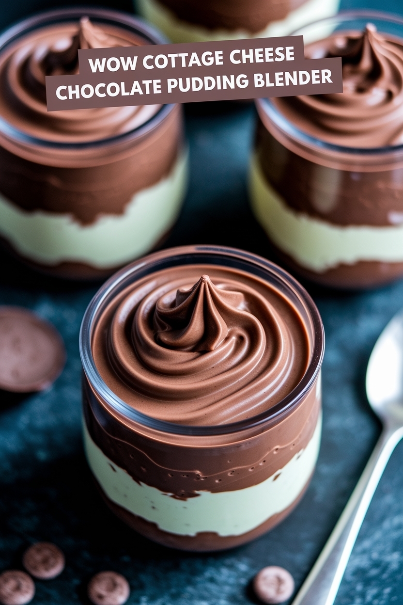 cottage cheese chocolate pudding blender