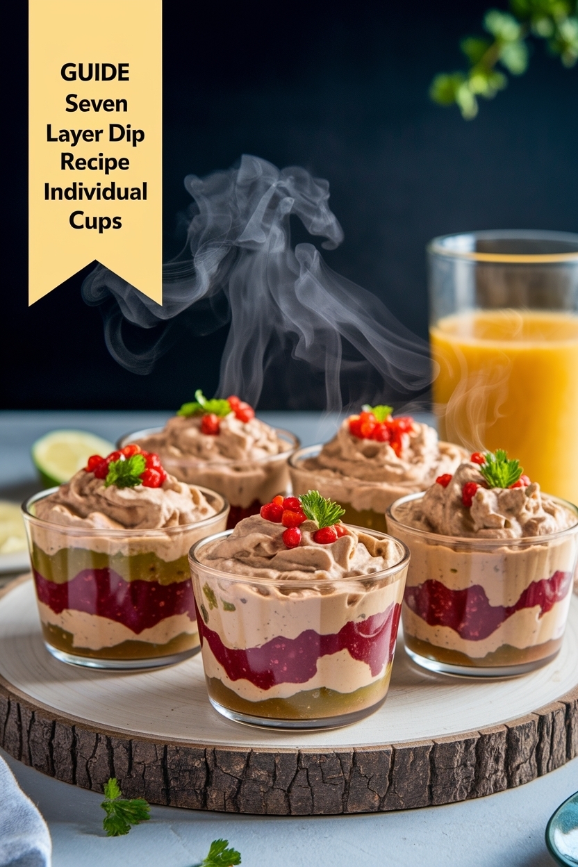seven layer dip recipe individual cups
