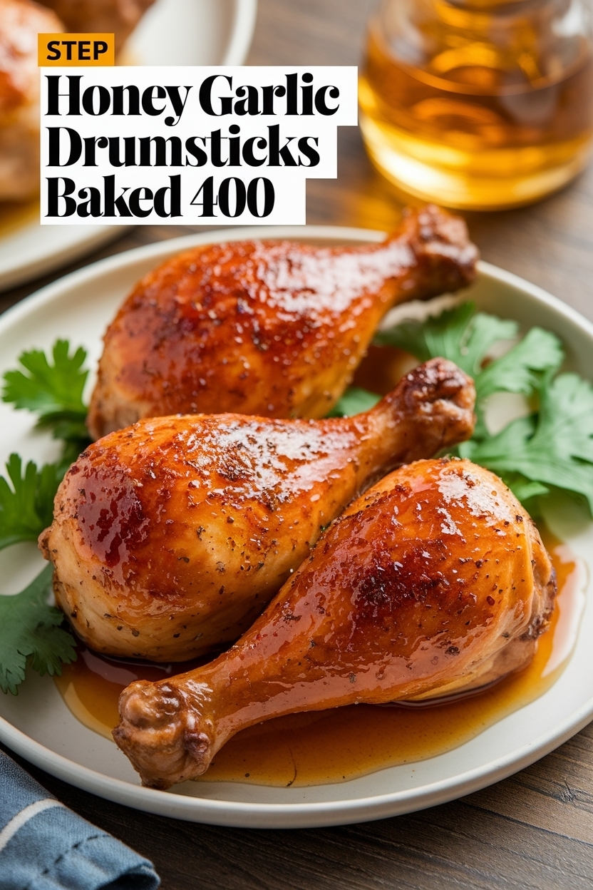 honey garlic chicken drumsticks baked 400