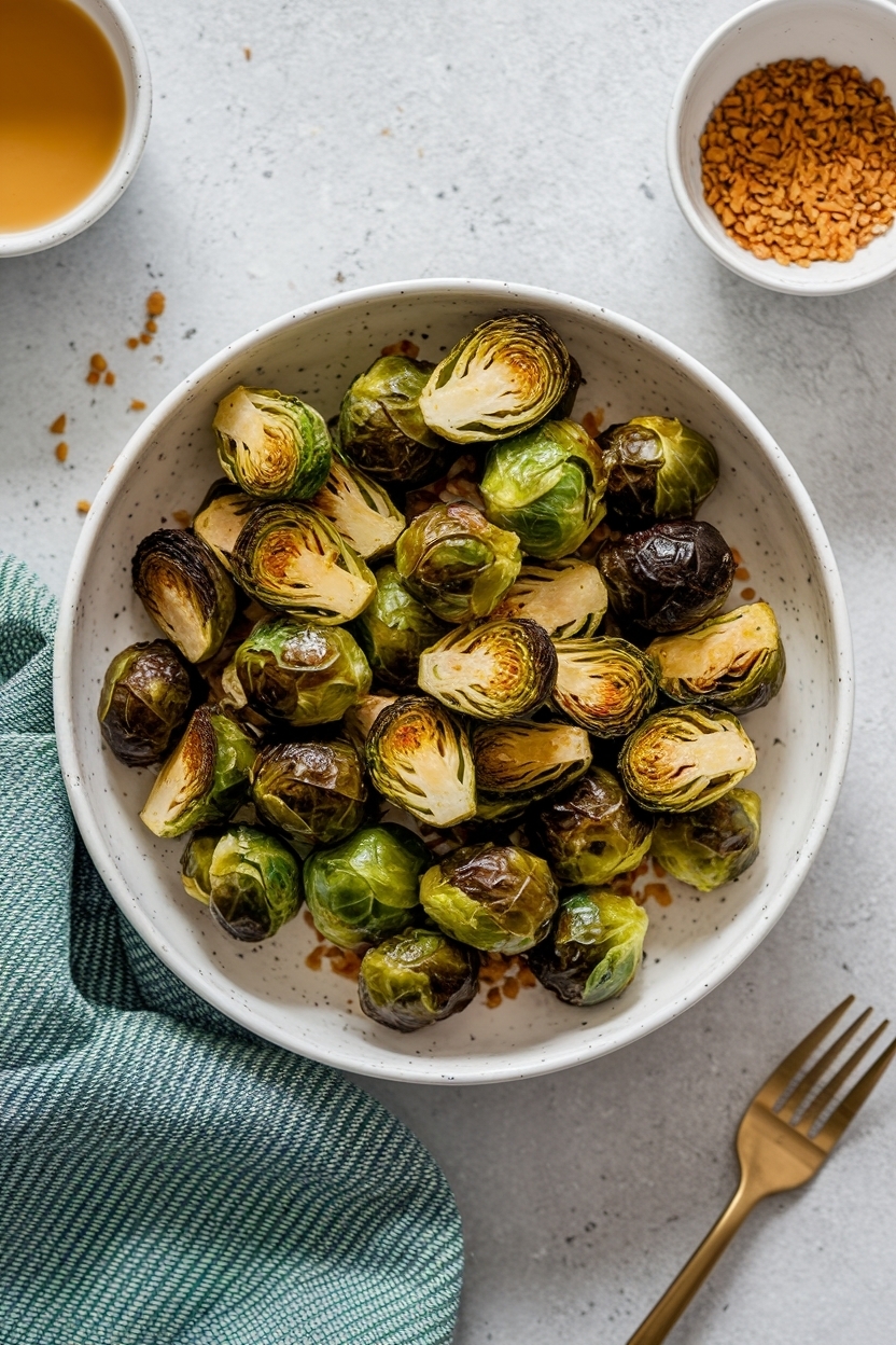 air fryer brussels sprouts recipe crispy