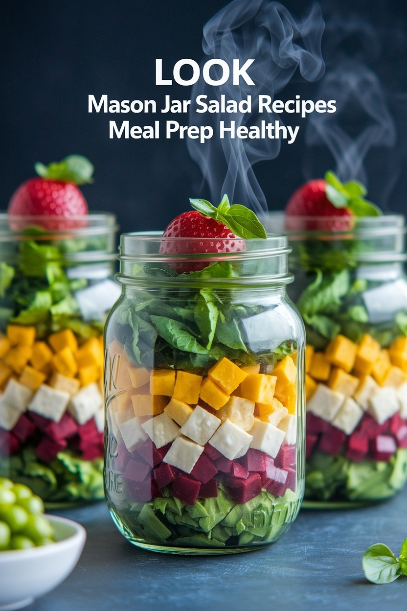 mason jar salad recipes meal prep healthy