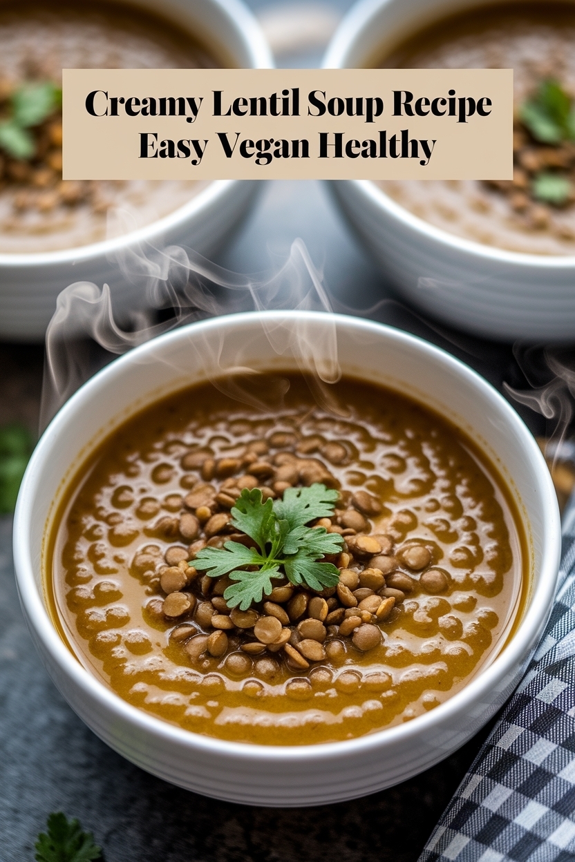 lentil soup recipe easy vegan healthy