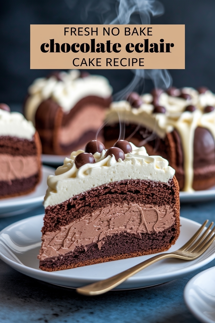 no bake chocolate eclair cake recipe