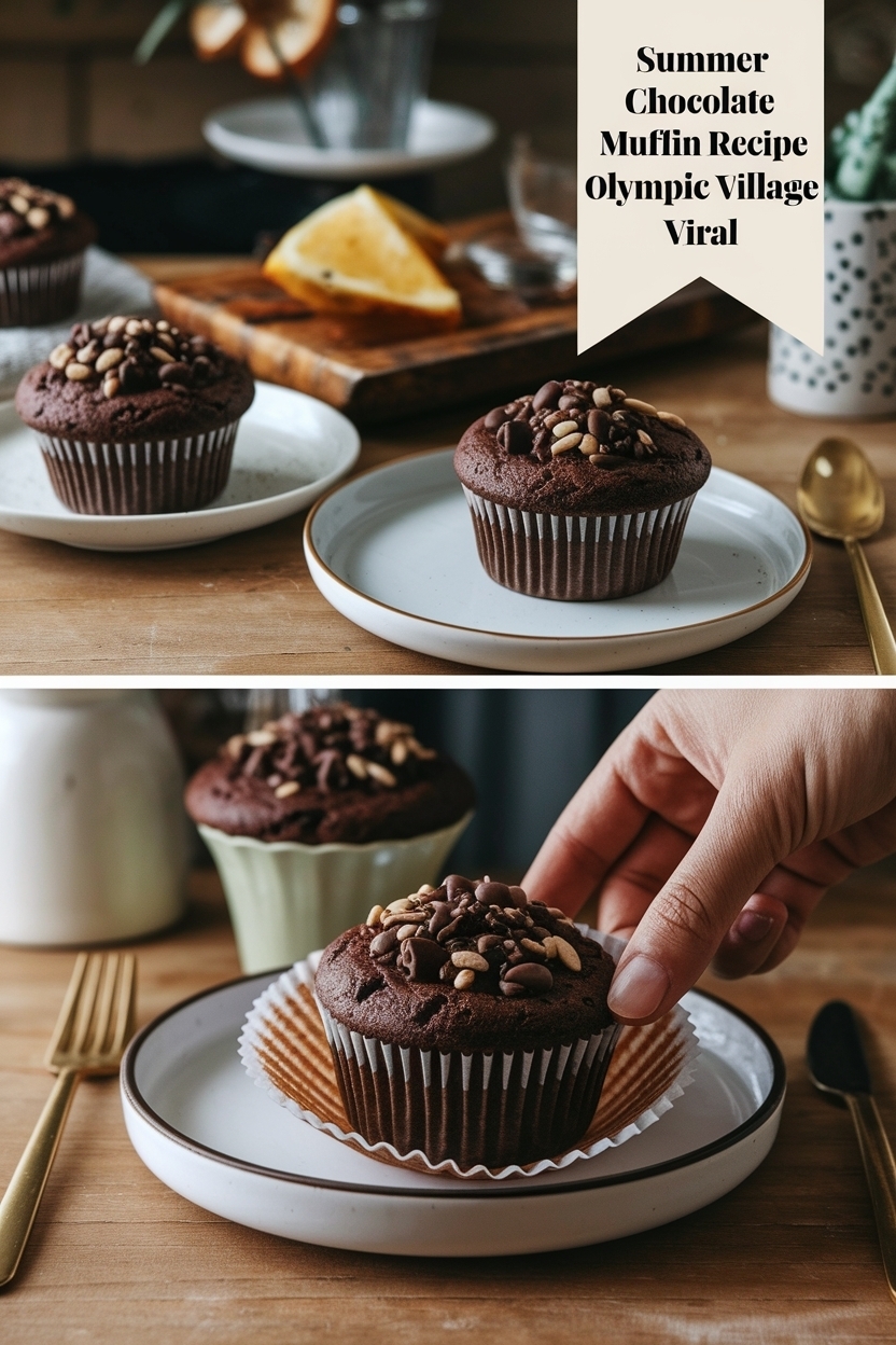chocolate muffin recipe olympic village viral