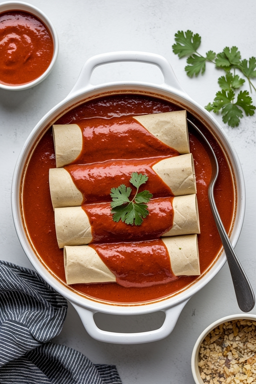ground beef enchiladas red sauce 9x13