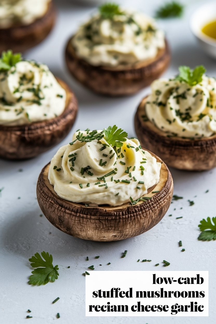 stuffed mushrooms recipe cream cheese garlic