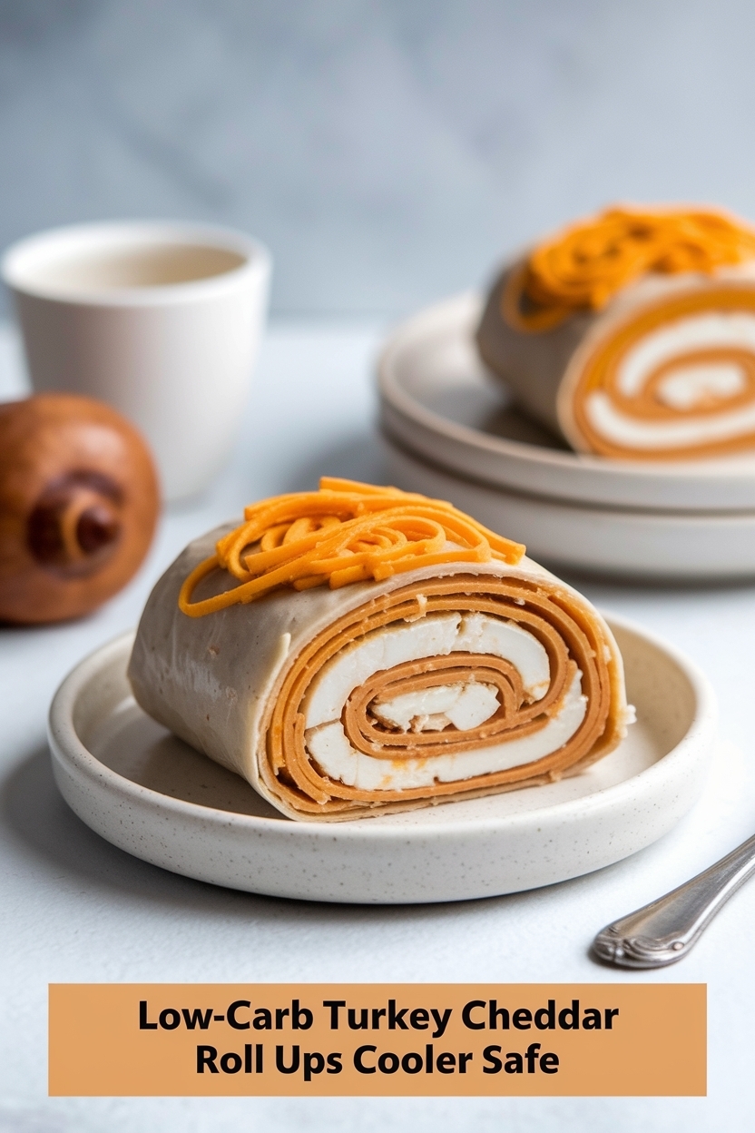 turkey cheddar roll ups cooler safe