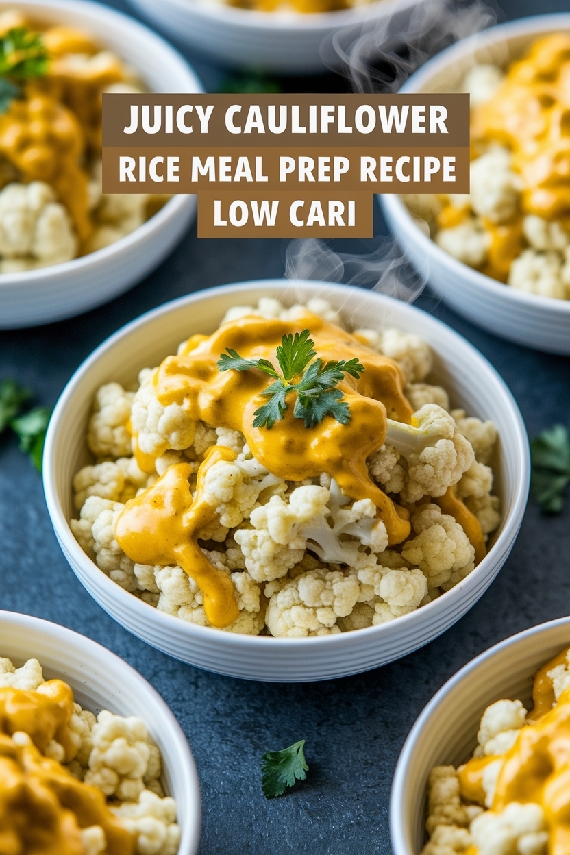 cauliflower rice meal prep recipe low carb