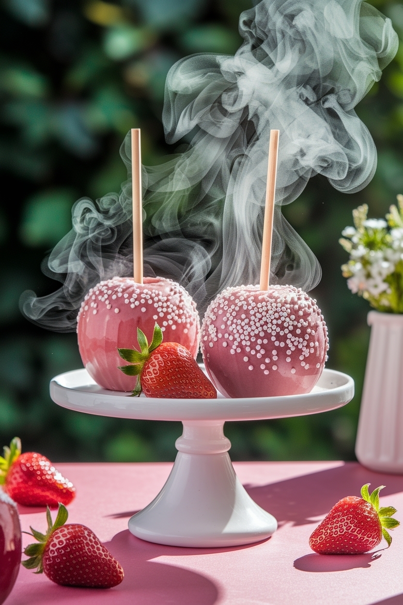 strawberry crunch candy apples