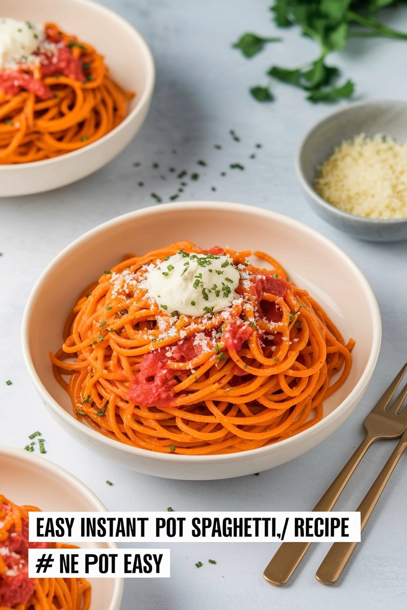instant pot spaghetti recipe one pot easy