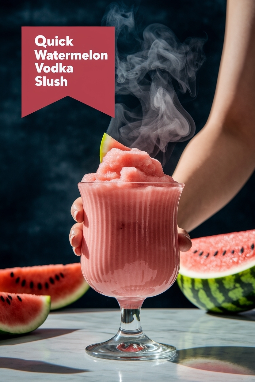 watermelon vodka slush