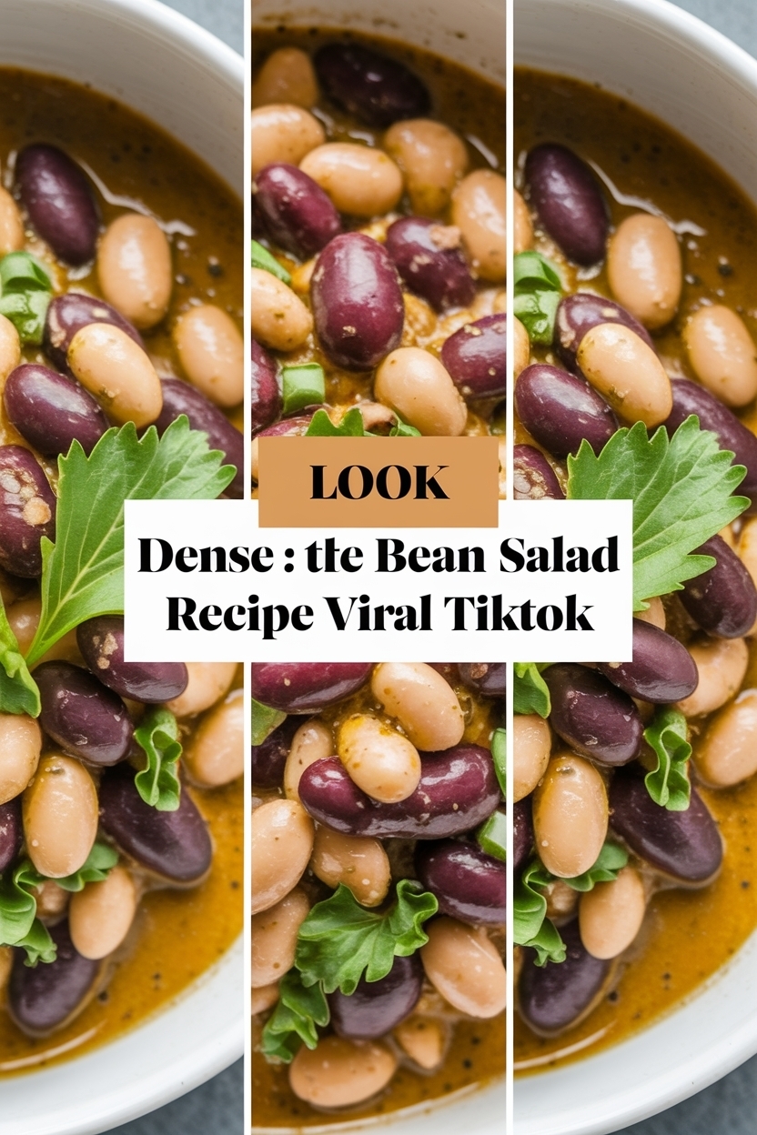 dense bean salad recipe viral tiktok