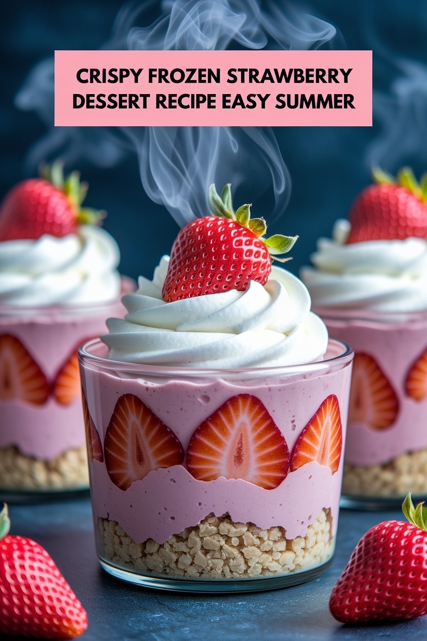 frozen strawberry dessert recipe easy summer