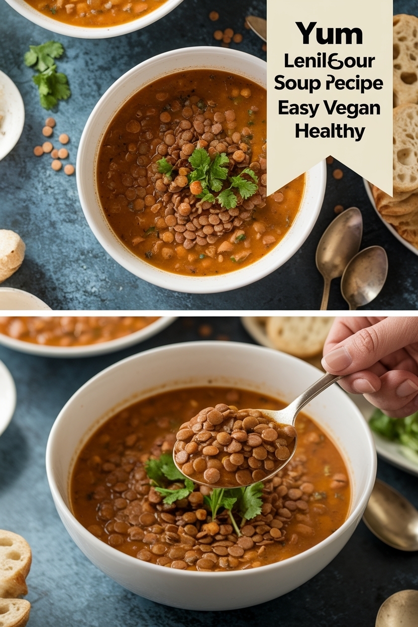 lentil soup recipe easy vegan healthy