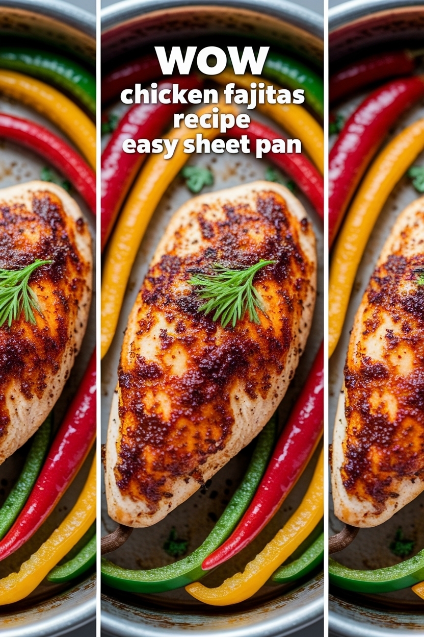 chicken fajitas recipe easy sheet pan