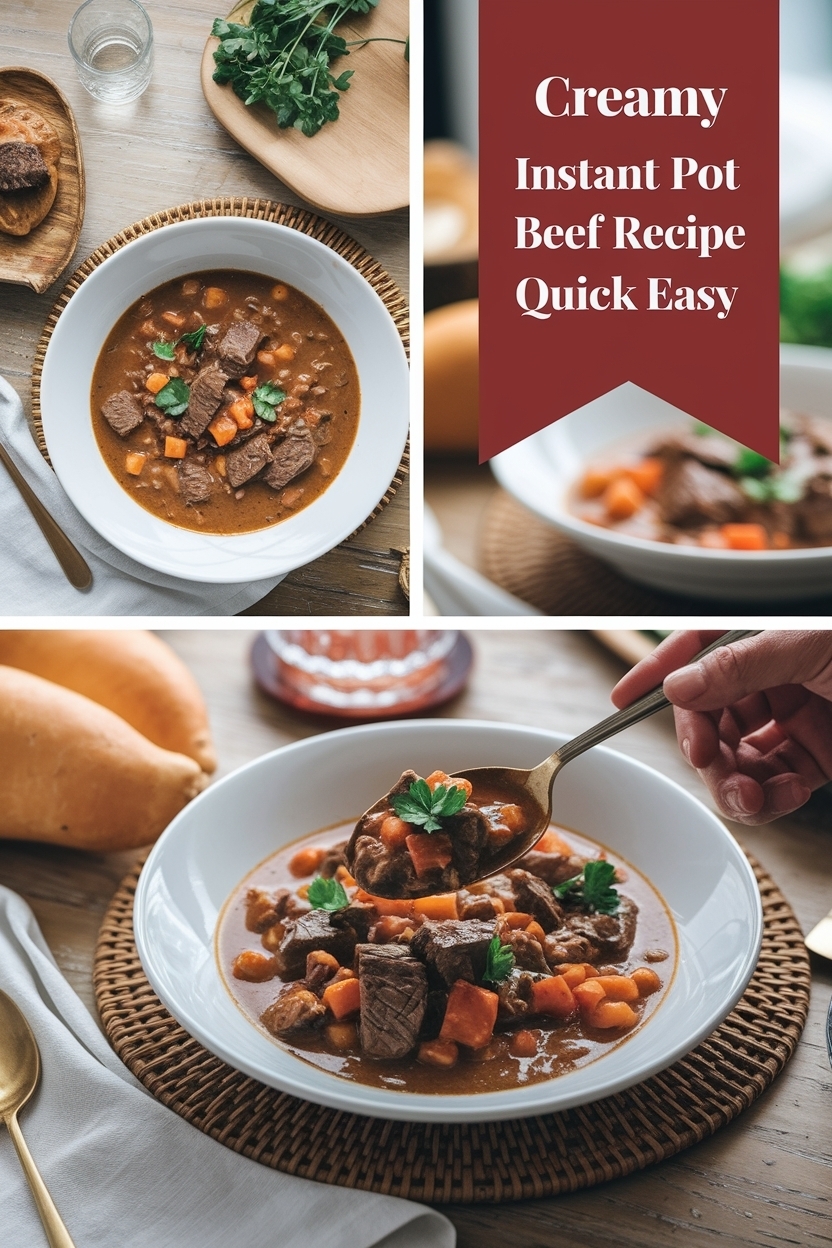 instant pot beef stew recipe quick easy